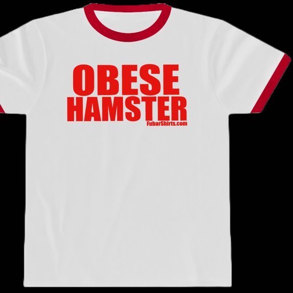 Obese Hamster Penny Tee | ICarly Style Ringer t-shirt - Picture 1 of 1